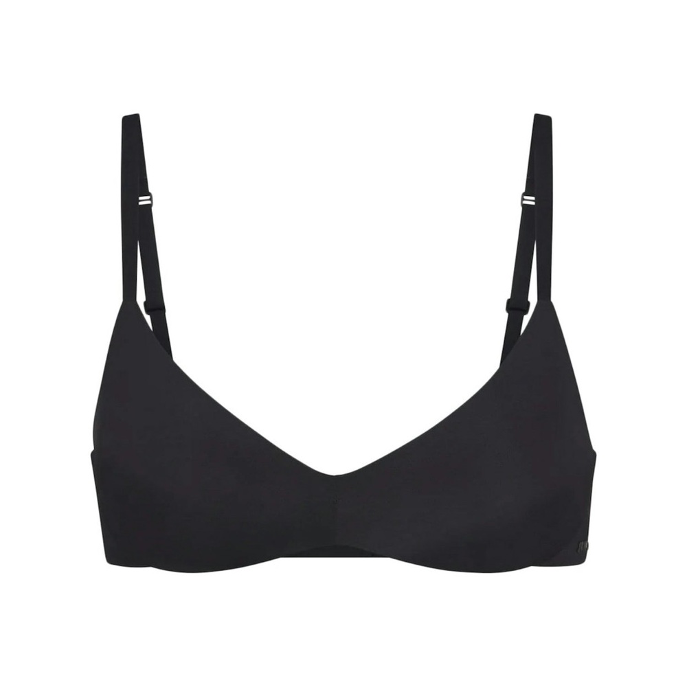 Skims Wireless Form Push-Up Plunge Bra Bundle Set Clay Beige & Onyx Black 34C - Picture 7 of 7
